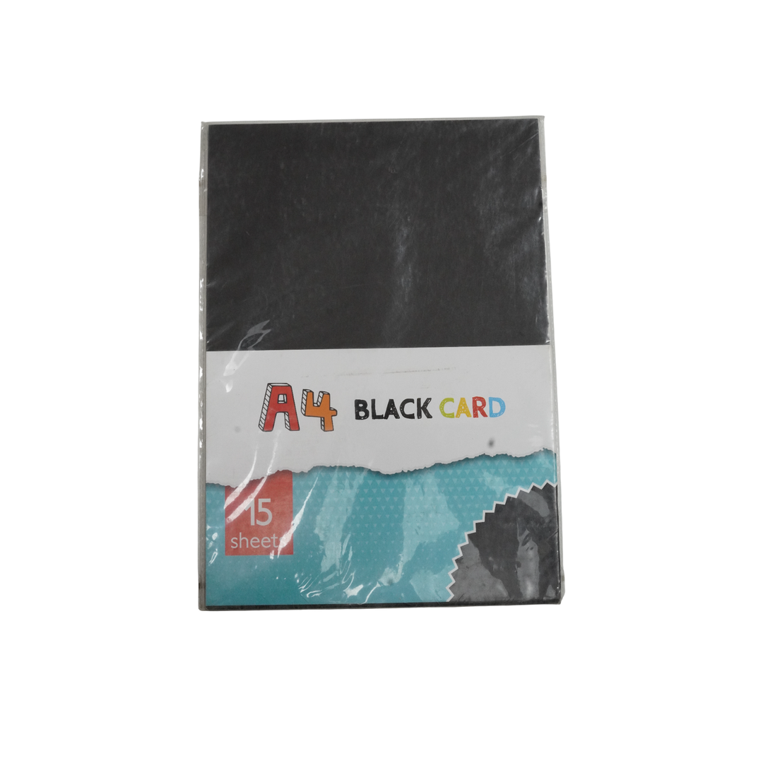 Kc A4 15 Sheets Black Card Pack