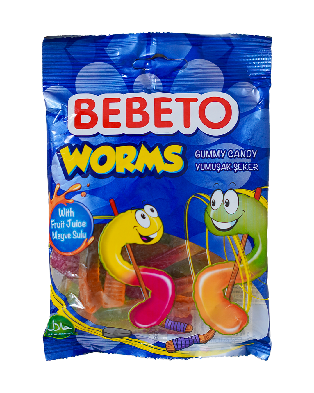 Bebeto Gummy Candy Worms 80G
