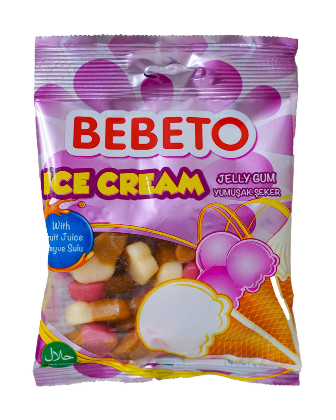 Bebeto Jelly Gum Ice Cream 80G