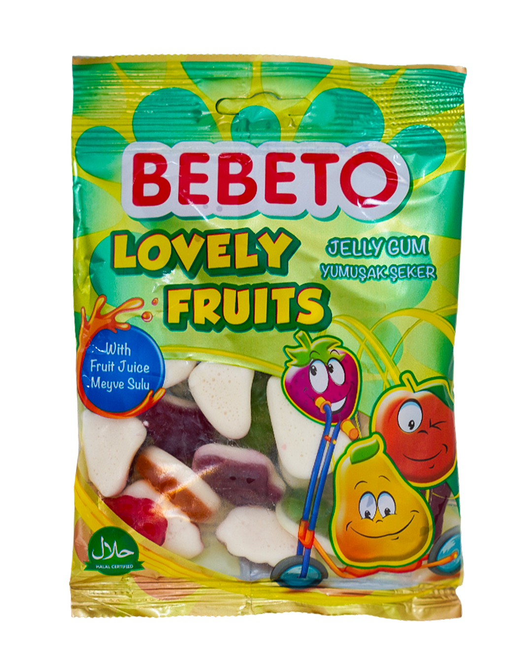 Bebeto Jelly Gum Lovely Fruits 80G