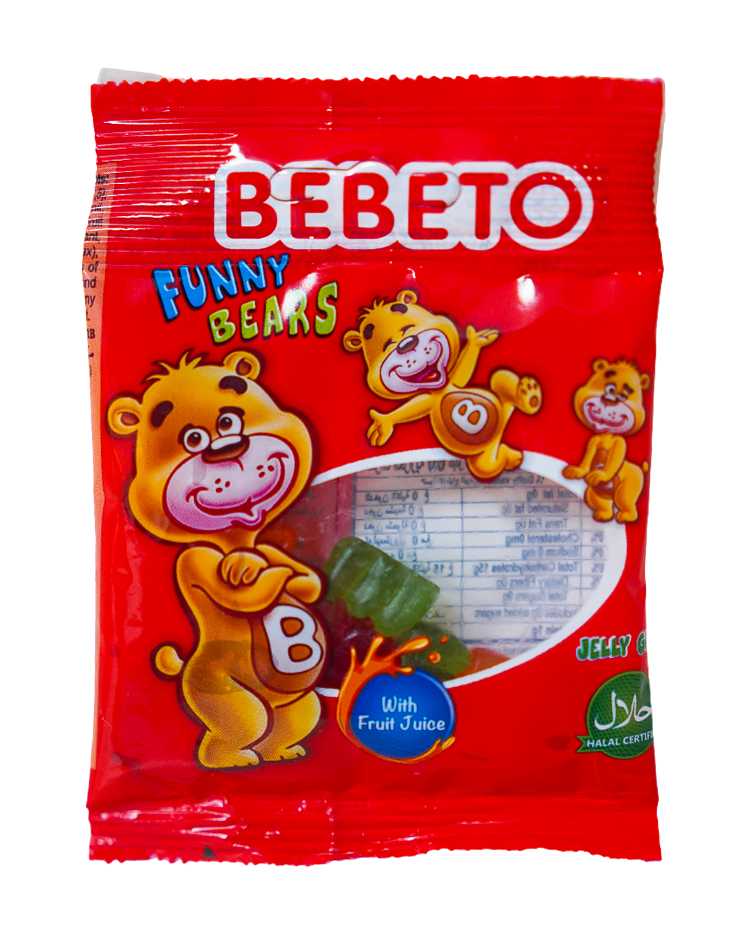 Bebeto Soft Candy Funny Bears 18G