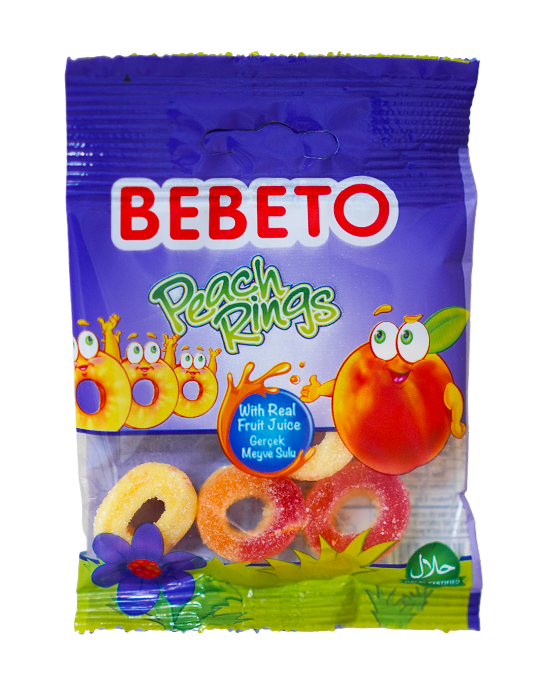 Bebeto Soft Candy Peach Rings 18G