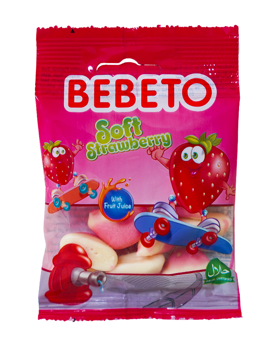 Bebeto Soft Candy S/Strawberry 18G