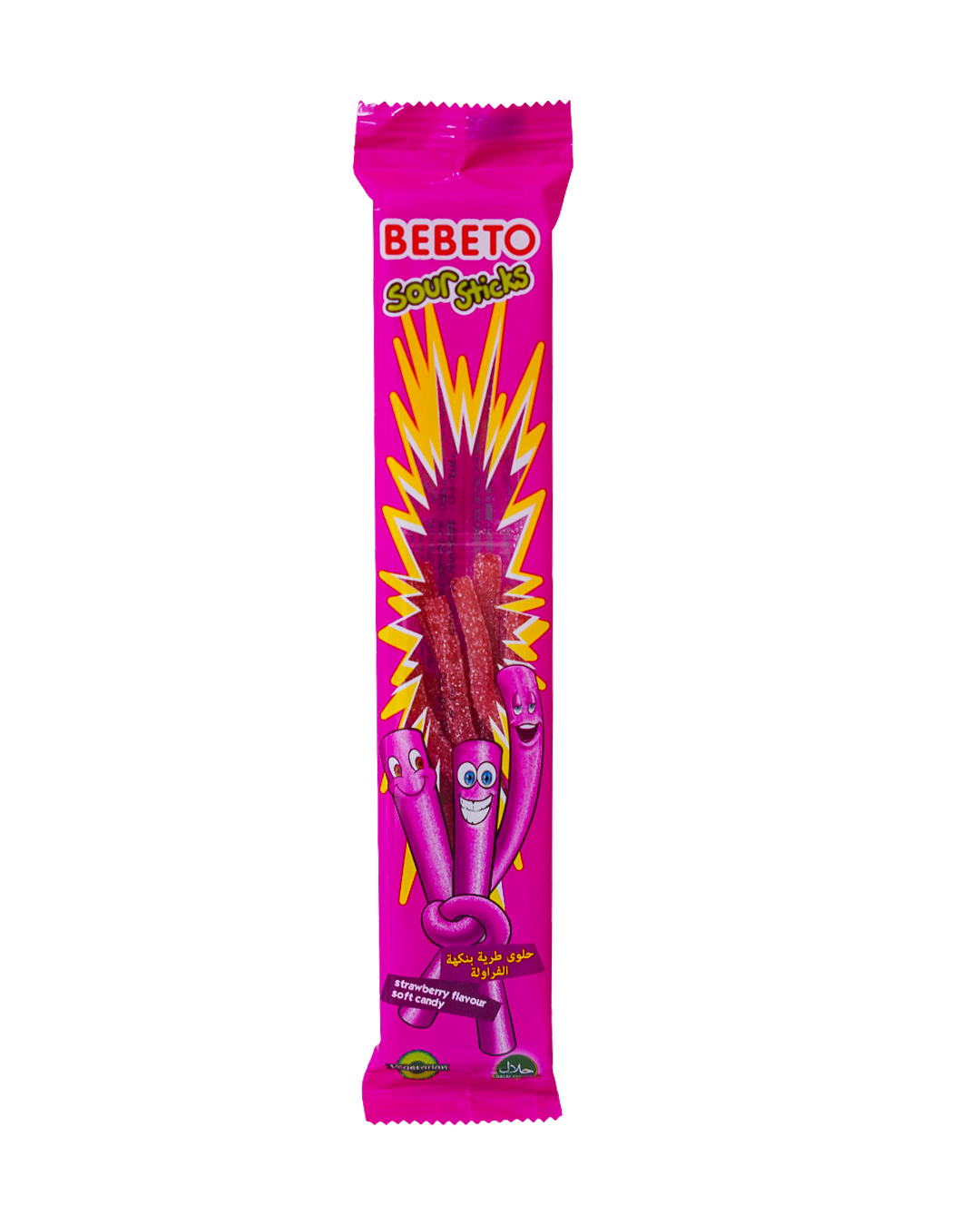 Bebeto Sour Sticks Strawberry 30G