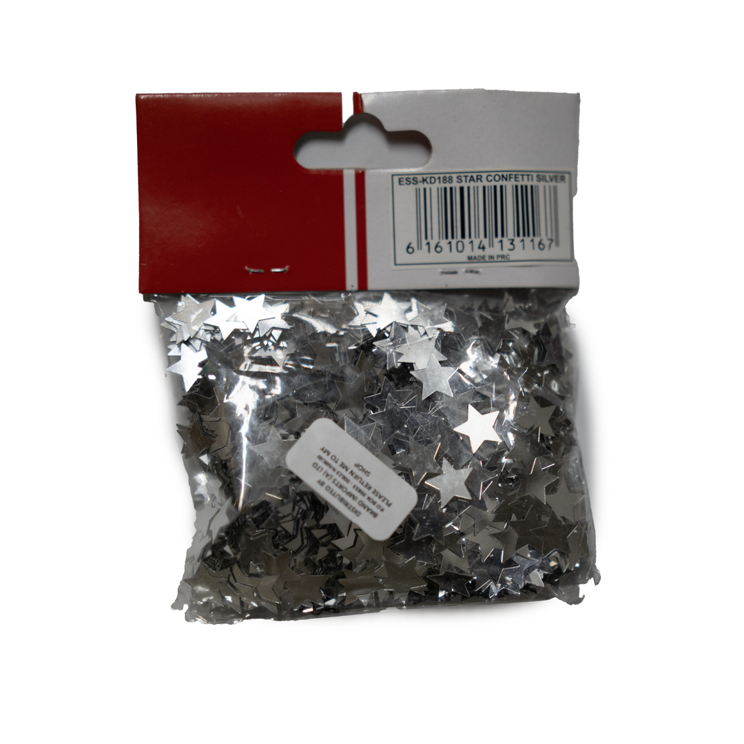 Essentials-Kd188 Star Confetti Silver