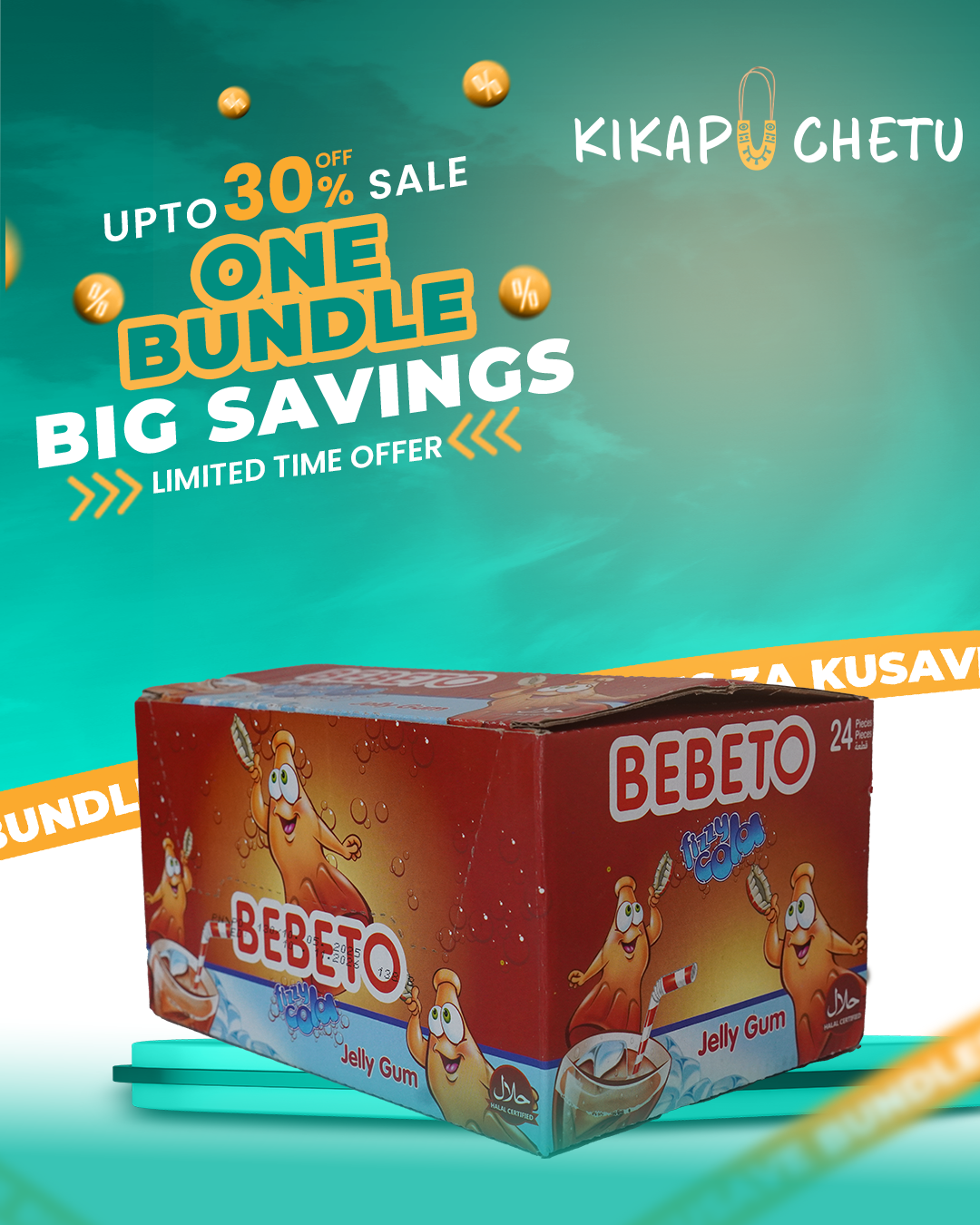 Bebeto Jelly Gum Mix 80G 12PCS- Pack Wholesale Discount