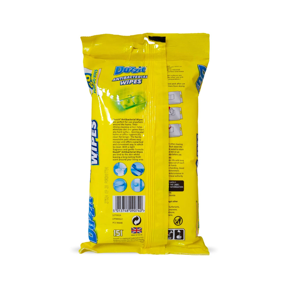 Duzzit Antibacterial Wipes 50Pk