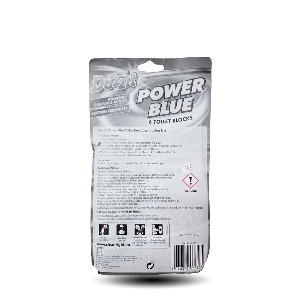 152 Duzzit Power Blue Toilet Block 6X50G