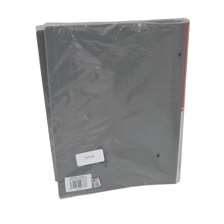 Essentials Display Book A4 100 Pocket Black 061047An02