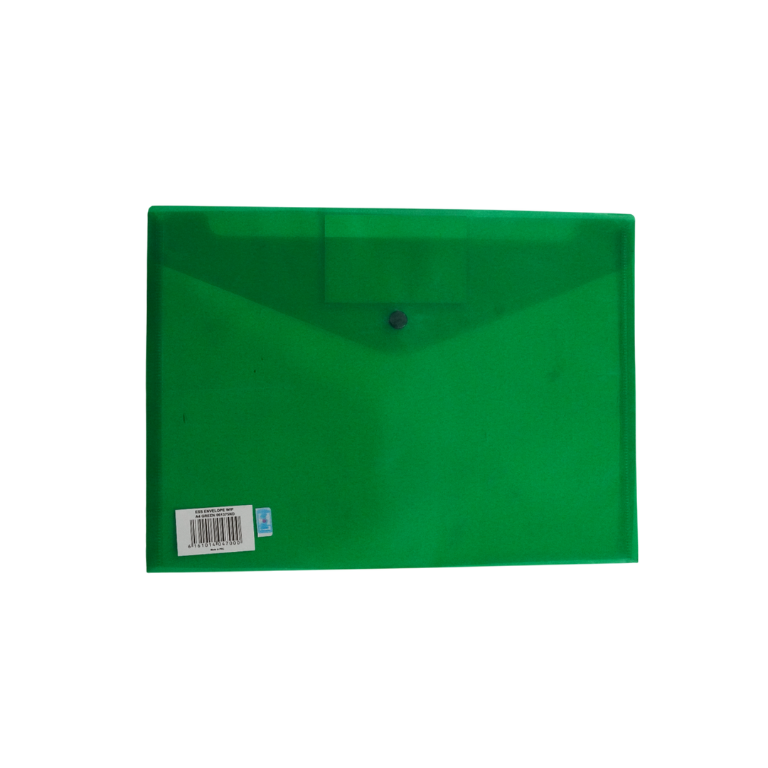 Essentials Envelope W/P A4 Green 061375Nd