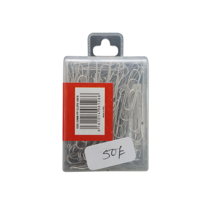 Essentials 33Mm Paper Clips 100'S
