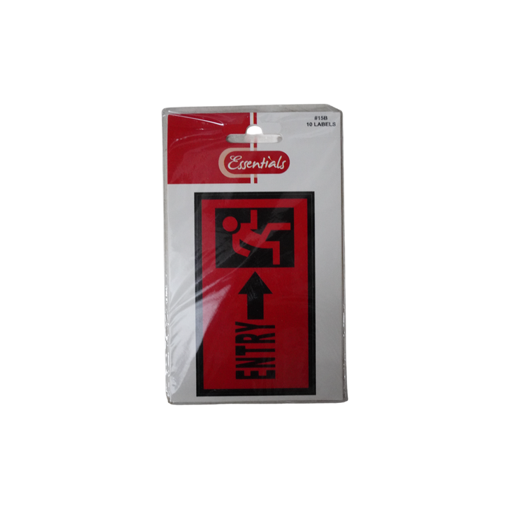 Essentials Entry Labels 8X13.5Cm 10L#15B