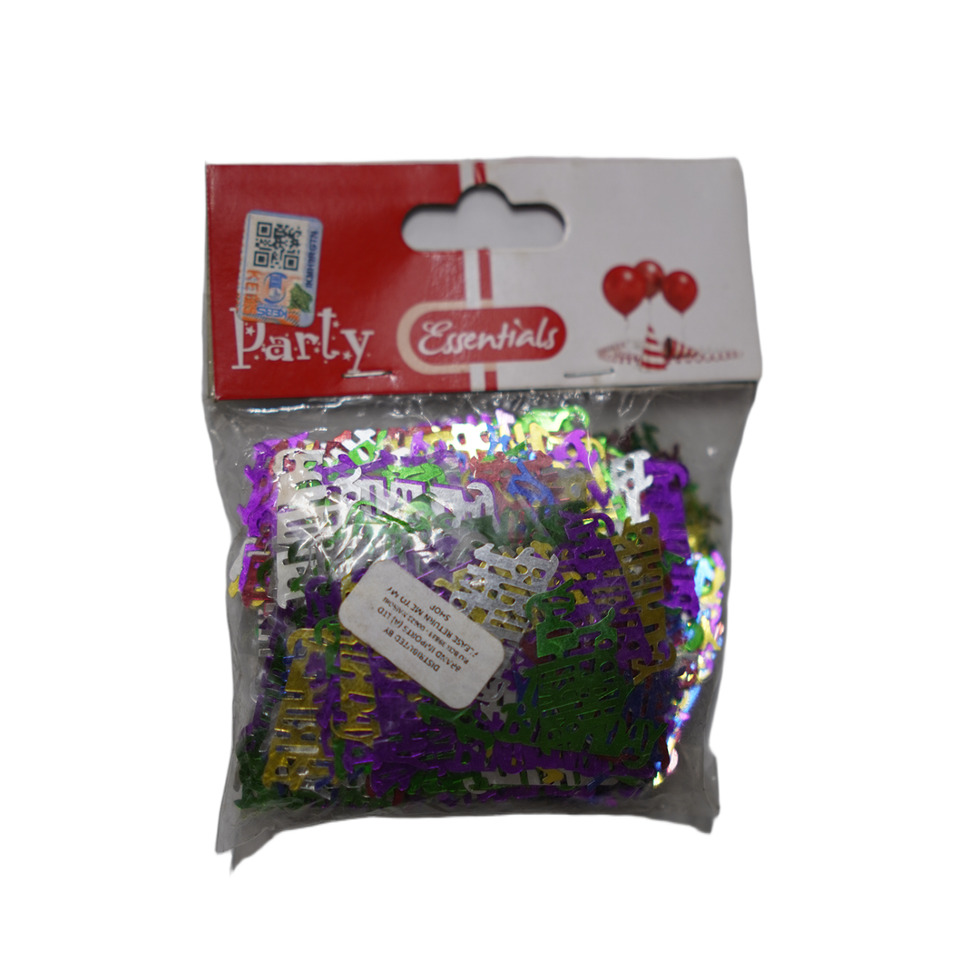 Essentials-Kd190B Happy Birthday Confetti Assorted Colors