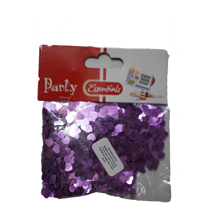 Essentials-Kd189 Heart Confetti Purple
