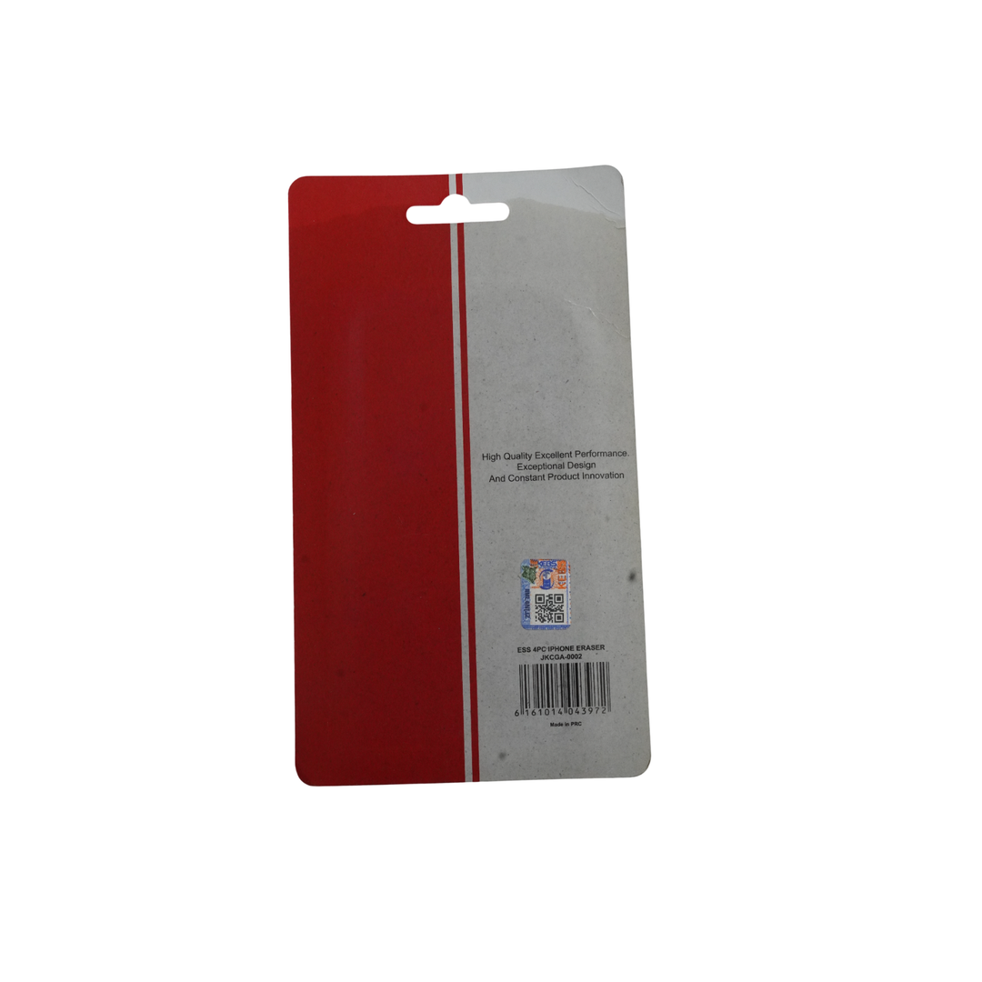 Essentials 4Pc Eraser Stc010197