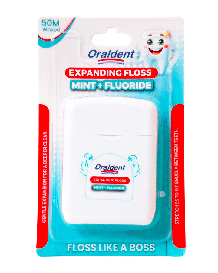 Oraldent Expanding Floss Mint Fluoride 50M