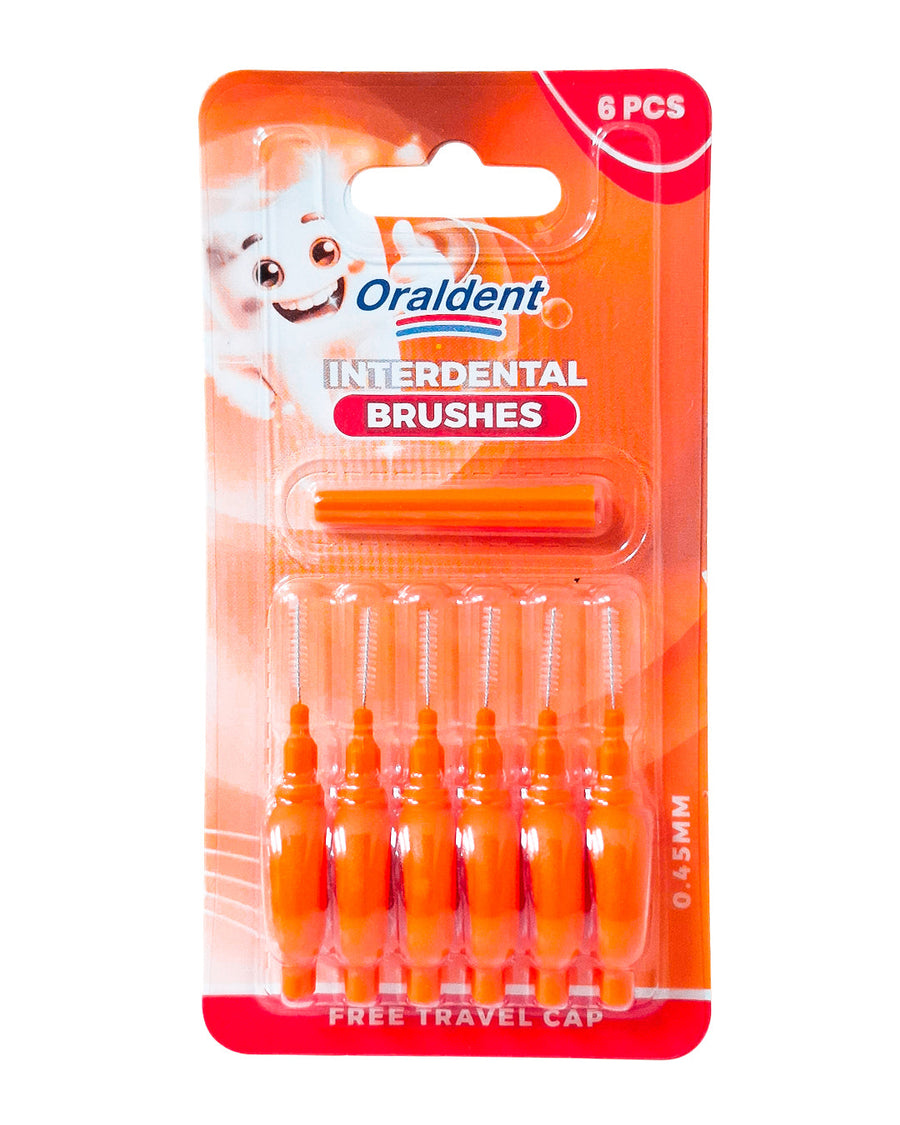 Oraldent Interdental Brushes Orange 6'S