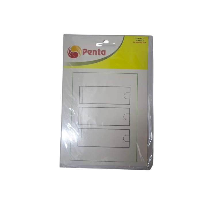 Penta Filing Holder Label 9L#12