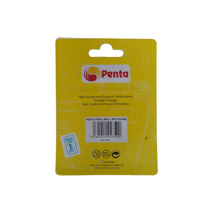 Penta Pool Ball Eraser 3Pc Ea-080