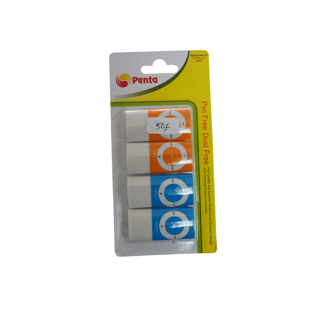 Penta I Pod 4Pc Eraser Er-112