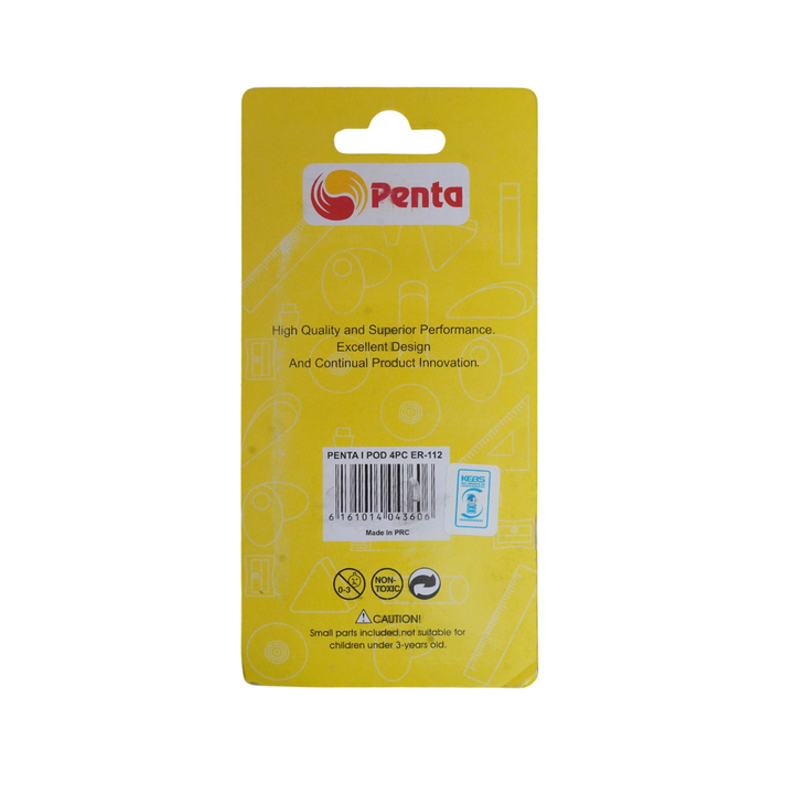 Penta I Pod 4Pc Eraser Er-112
