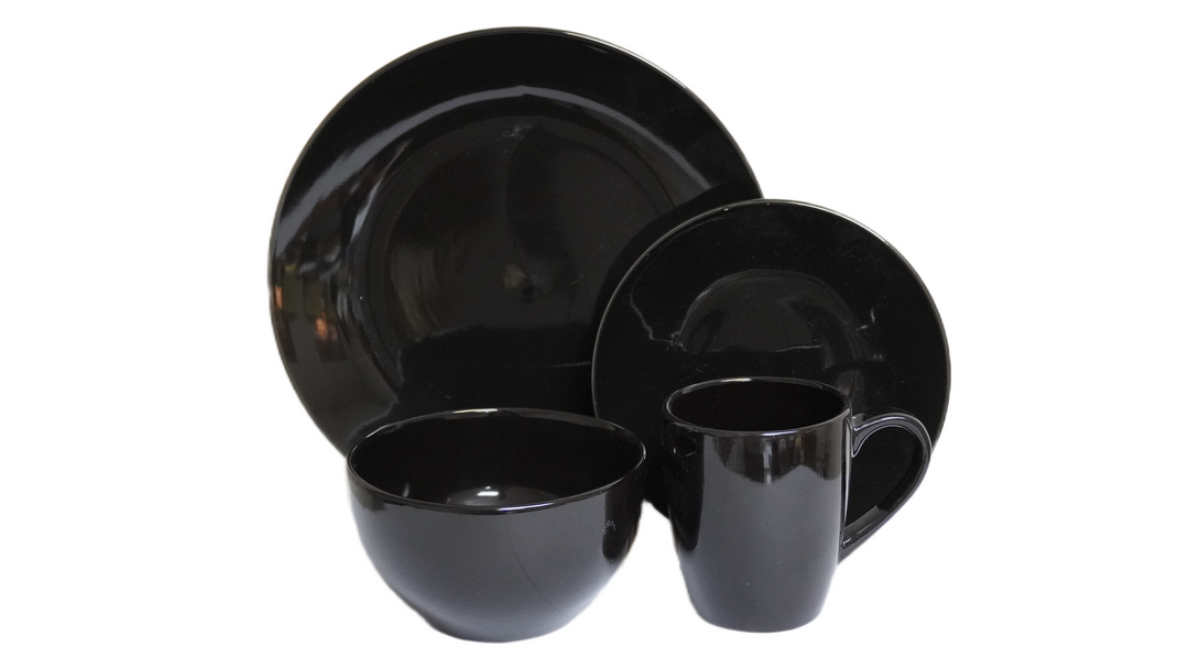 AAH 16PCS DINNER SET LIGHT BLACK  #115