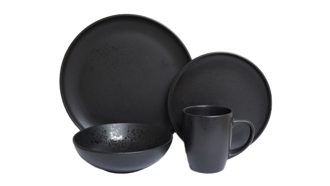 AAH 17PCS DINNER SET BLACK MATTE MOONLIGHT #15