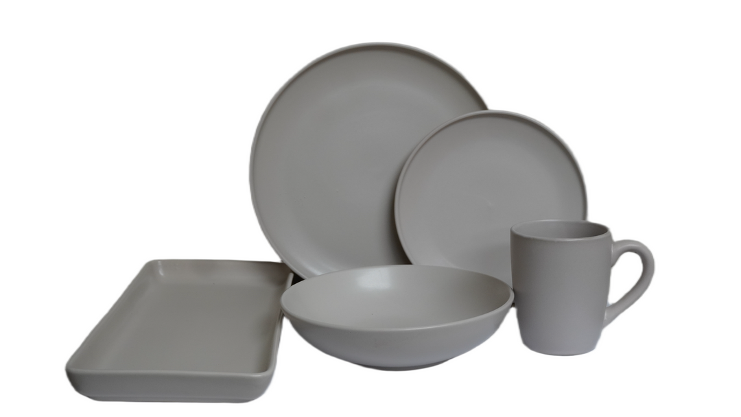 AAH 17PCS DINNER SET LIGHT GRAY #4