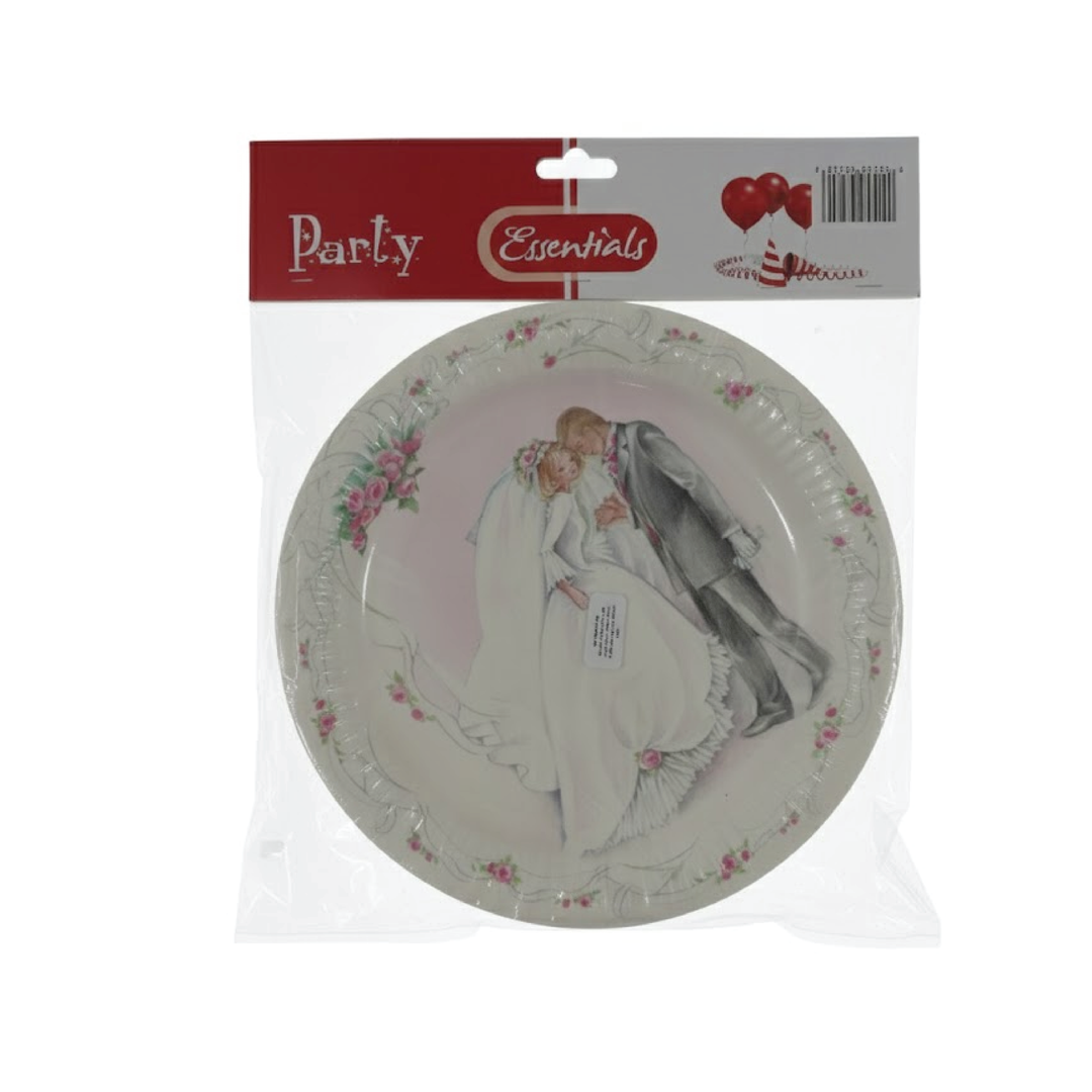 Ess-Kd165 9" Paper Plates Wedding 6`S