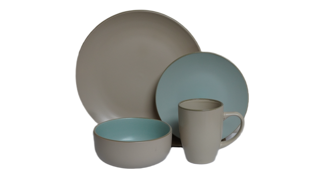 AAH 16PCS DINNER SET RICE GREEN #67