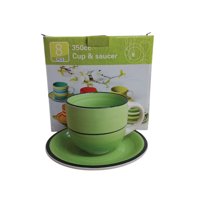 AAH Cup 4'S And Saucer - 4Pc Set 280Ml