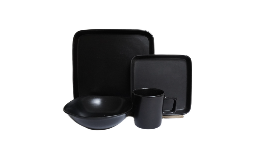 AAH 16PCS DINNER SET BLACK #96