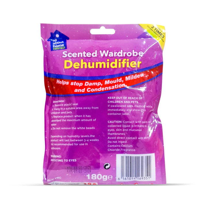 AAH Everyday Hanging Wardrobe Dehumidifier  
Lavender 180G