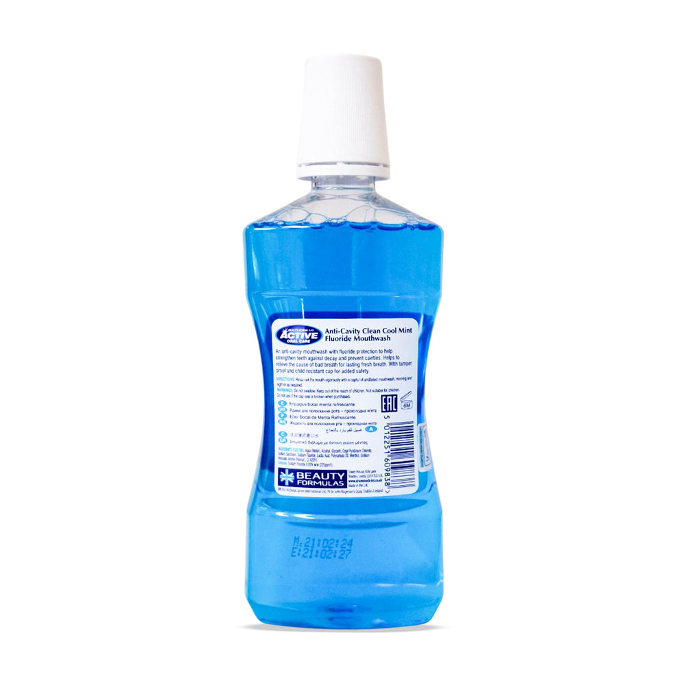 active anti cavity mouthwash cool mint 500ml