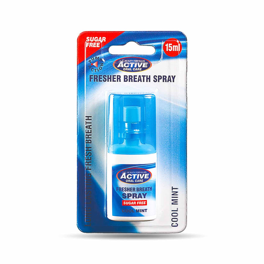 Active Fresher Breath Spray Sugar Free Coolmint 15Ml