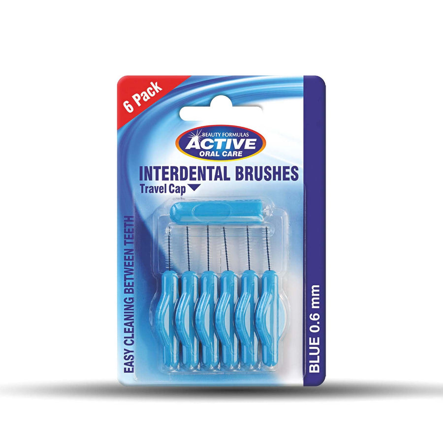 Active Interdental Brushes Blue 6Pk (0.6Mm)