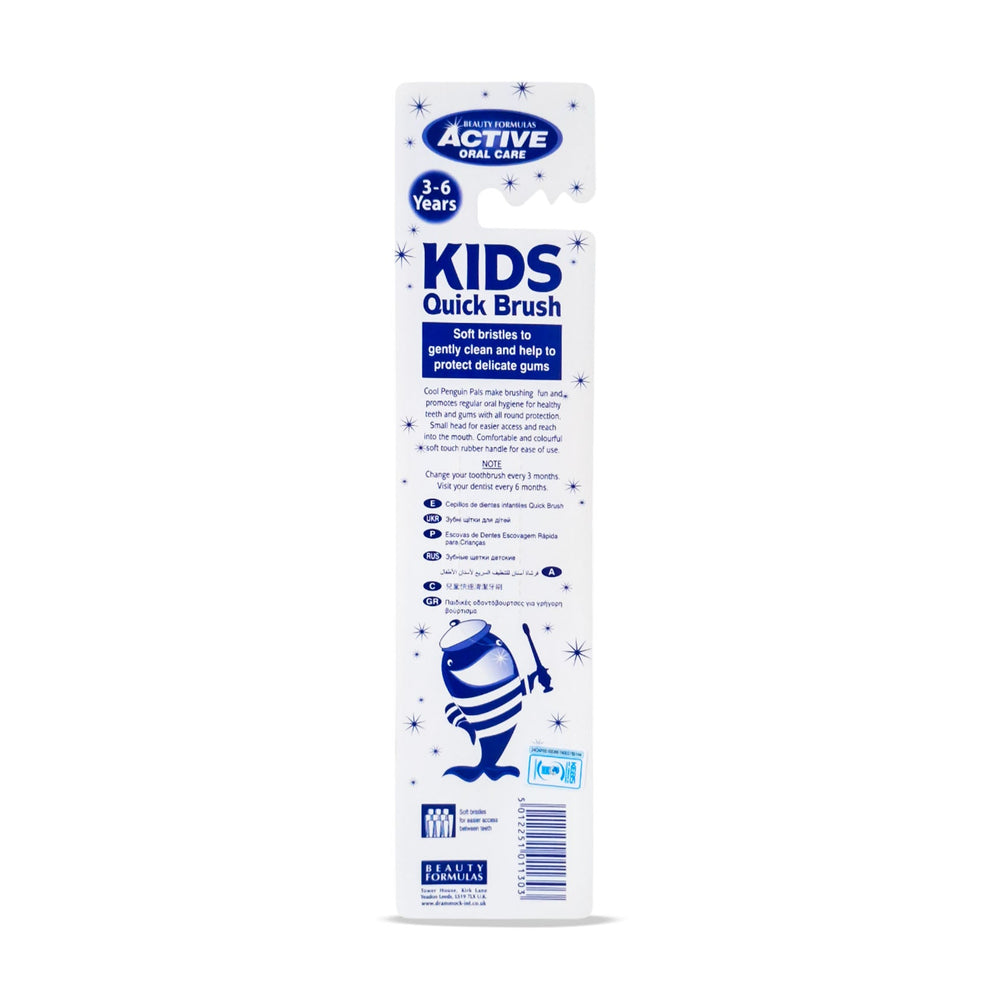 active kids quick brush (penguin) 2pk