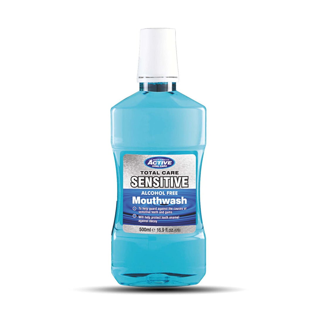 Active Mouthwash Sensitive Total Care (Blue) 500Ml