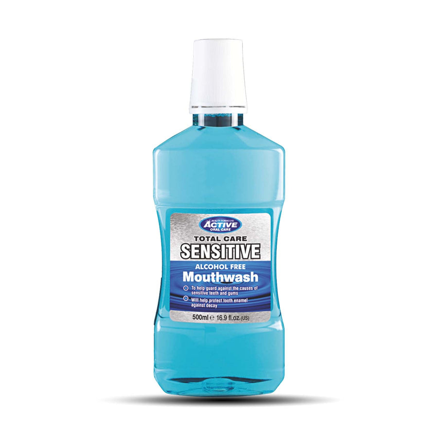 Active Mouthwash Sensitive Total Care (Blue) 500Ml