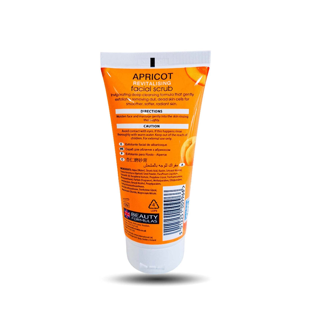Beauty Formulas Apricot Facial Scrub Tube 150Ml