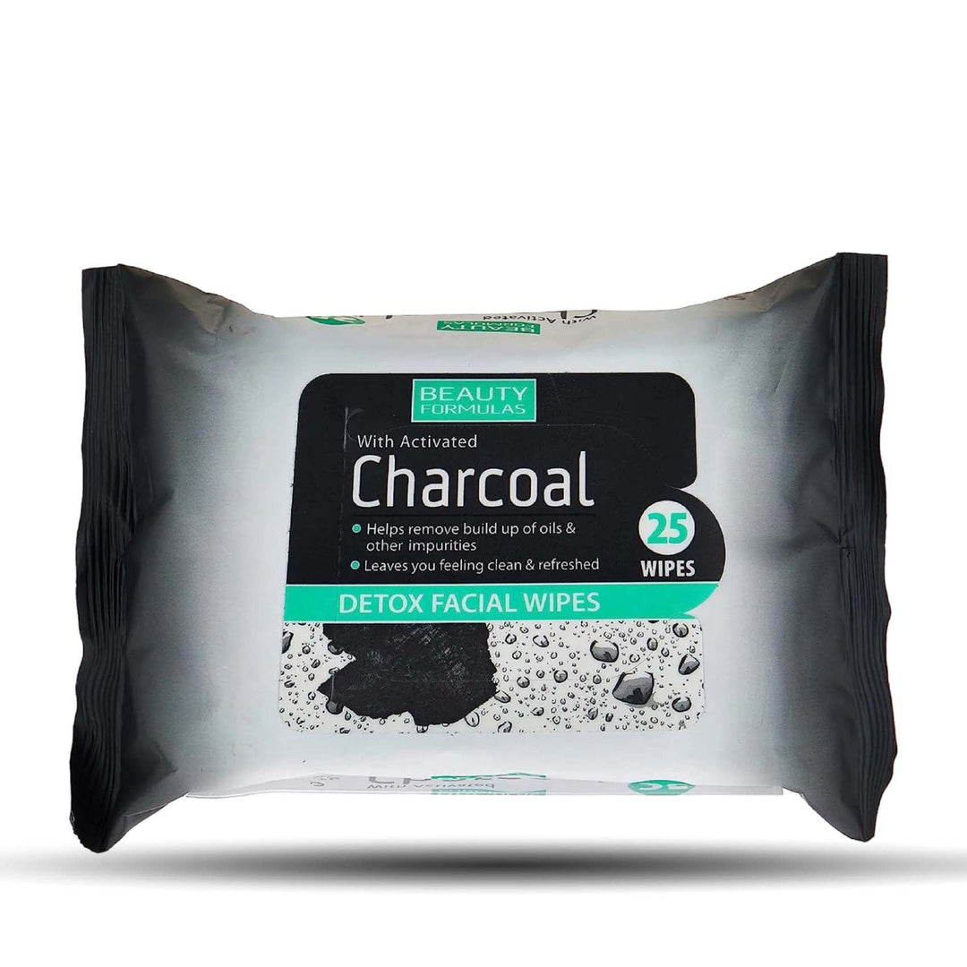Beauty Formulas Charcoal Facial Wipes 25'S
