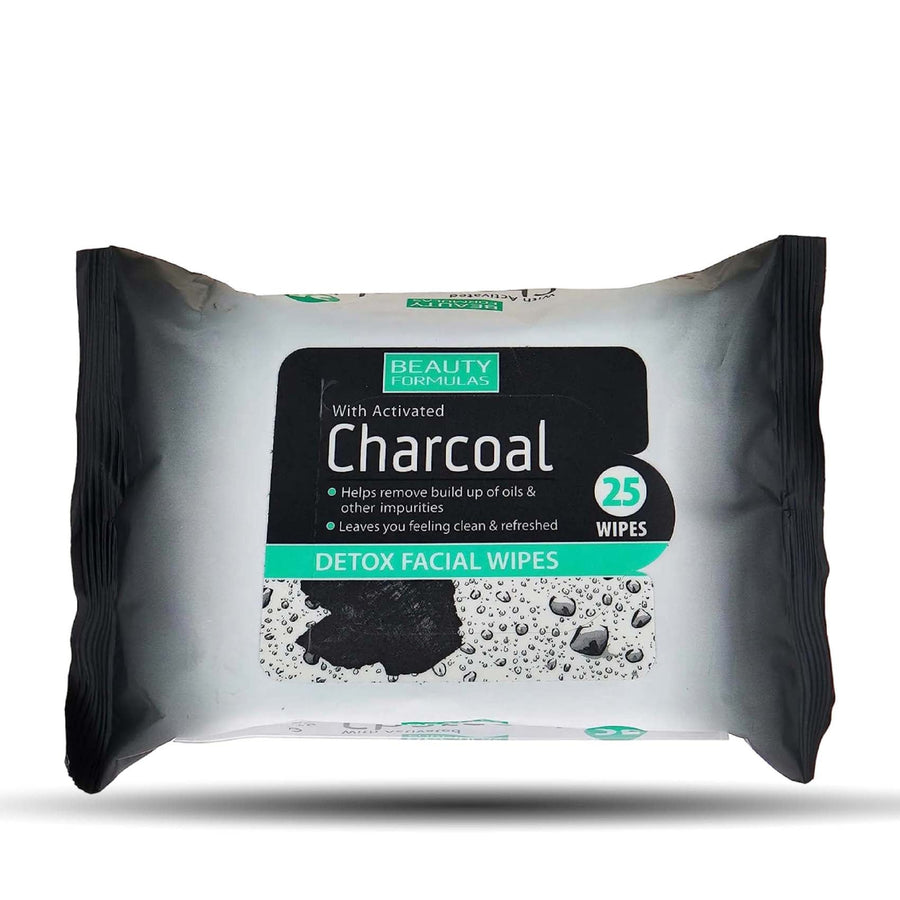 Beauty Formulas Charcoal Facial Wipes 25'S