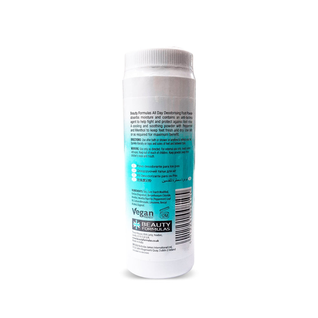 Beauty Formulas Deodorising Foot Powder 100G
