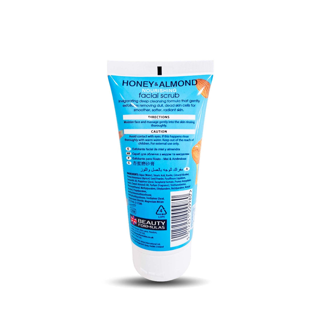 Beauty Formulas Honey & Almond Facial Scrub Tube 150Ml