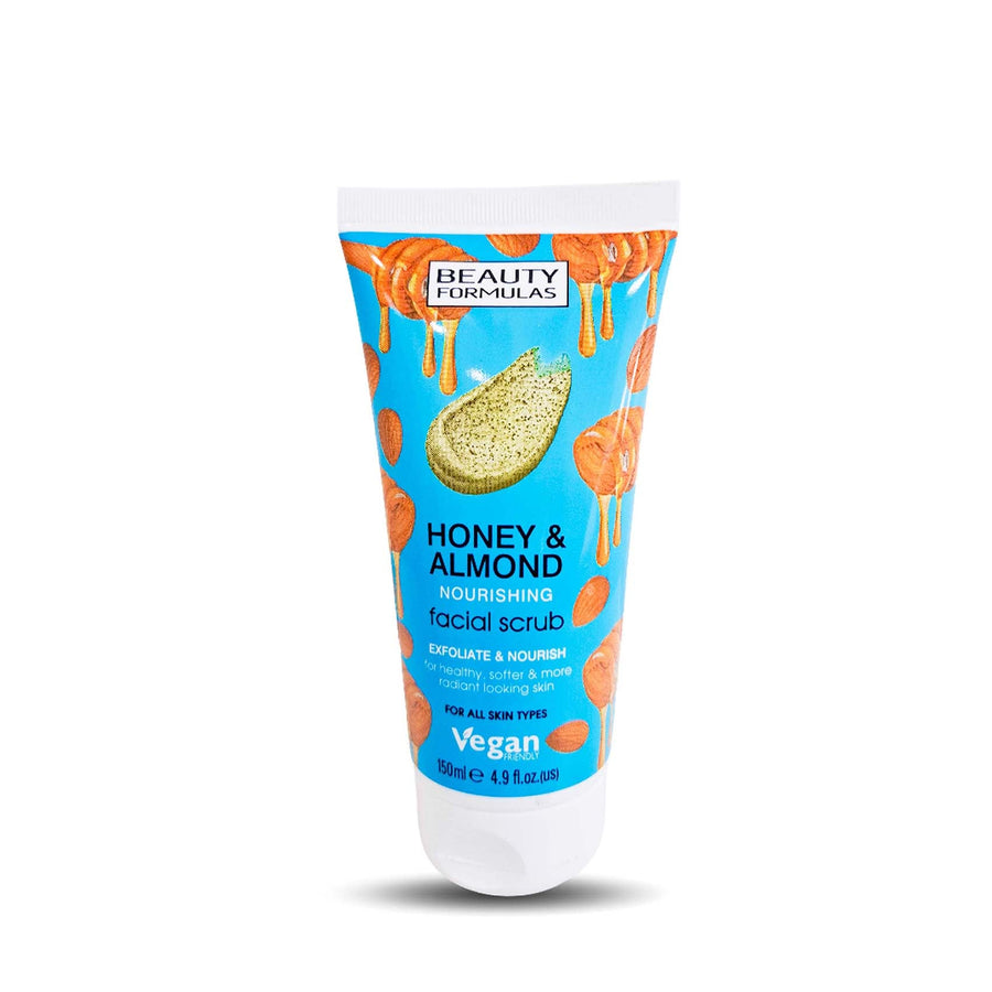 Beauty Formulas Honey & Almond Facial Scrub Tube 150Ml
