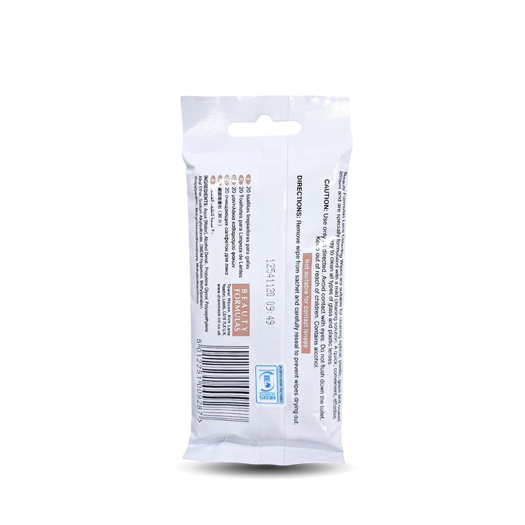 Beauty Formulas Lens Cleansing Wipes 20'S