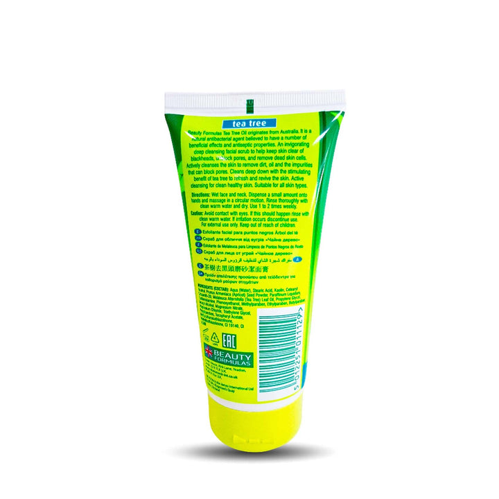 Beauty Formulas Tea Tree Facial Scrub 150Ml