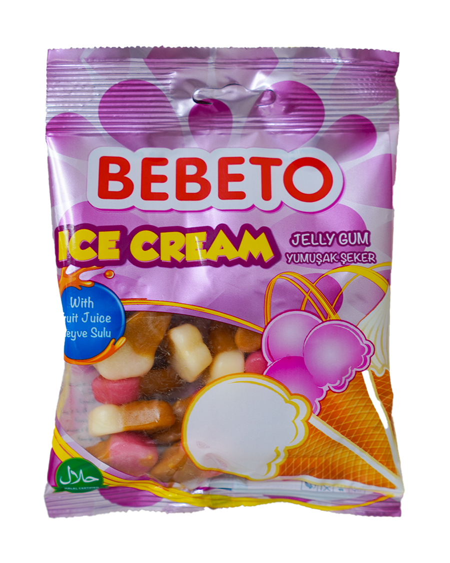 Bebeto Jelly Gum Ice Cream 80G