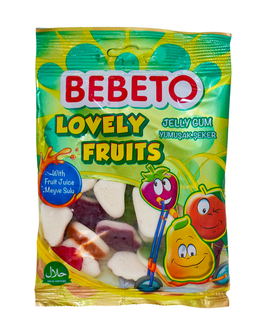 Bebeto Jelly Gum Lovely Fruits 80G