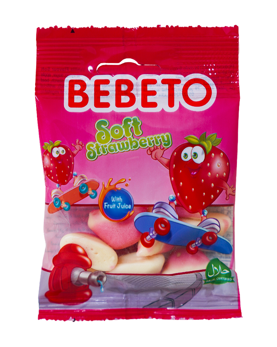 Bebeto Soft Candy  S/Strawberry 18G